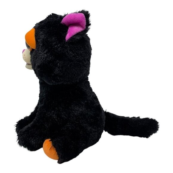 Halloween Feisty Pets Cranky Cathy Plush Black Cat Angry Spooky Stuffed Animal - Picture 7 of 10